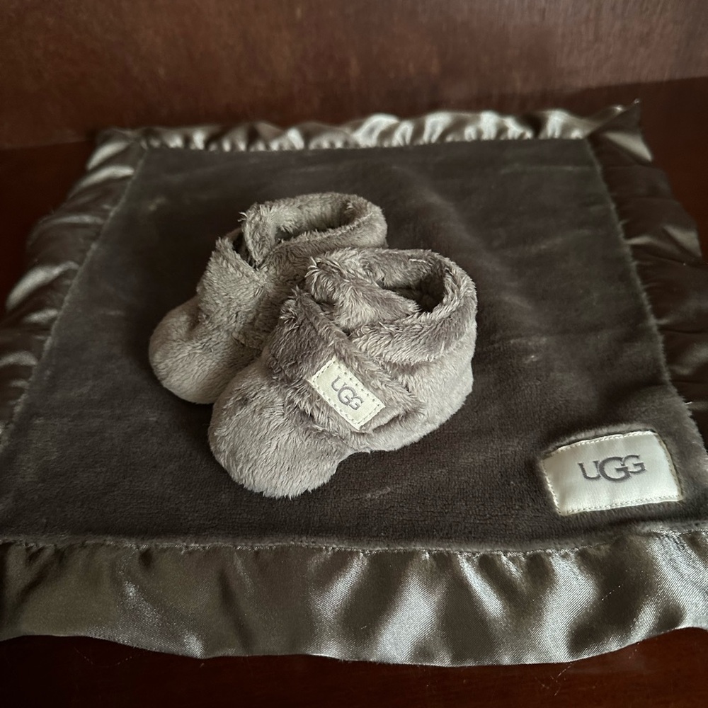 UGG Gray Baby Booties